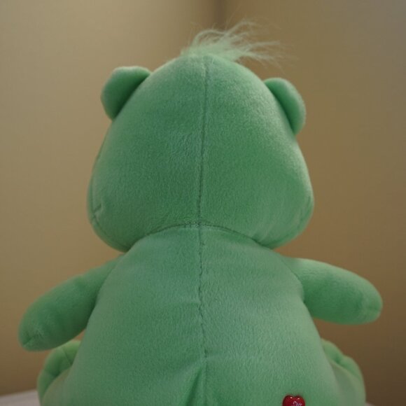 Vintage 2003 Nanco Care Bears Good Luck Bear 11" Plush (Green, Shamrock) - Picture 5 of 11